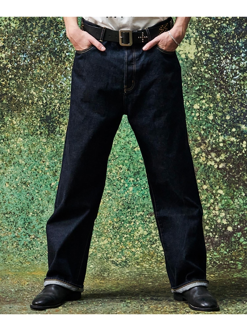 MSML SELVEDGE DENIM PANTS/ONE WASHED ガーデン パンツ ジーンズ・デニムパンツ ネイビー【送料無料】