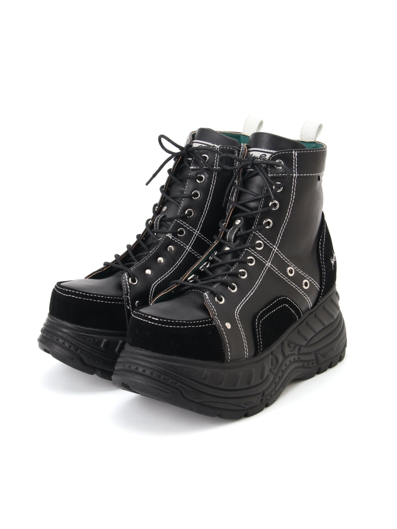 YOSUKE U.S.A (M)厚底スニーカー(mens) 黒いこと白いこと ヨースケ シューズ・靴 スニーカー ベージュ 黒いこと【貨物輸送無料】