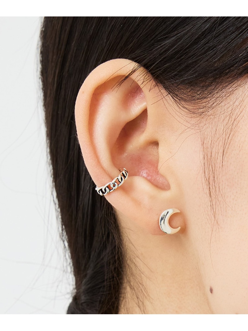 quip queint quip queint/moon stud pierce SILVER ムーン スタッド ピアス SILVER925 クイップクエイント シルバー925 ギフト ユニセックス QU057 セットアップセブン アクセサリー・腕時計 ピアス シルバー【送料無料】