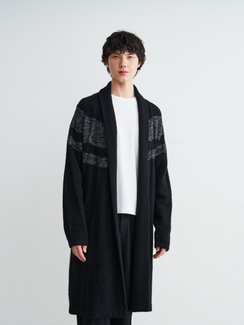 【SALE／50%OFF】three dots Men's centripetal knitting robe スリードッツ ジャケット・アウター その他のジャケット・アウター ブラウン ベージュ ブラック【RBA_E】【送料無料】