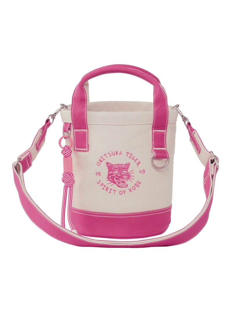 Onitsuka Tiger 【堅苦しさ販売店】MINI CANVAS TOTE オニツカタイガー 御徒面子 トートバッグ 白いこと【貨物輸送無料】
