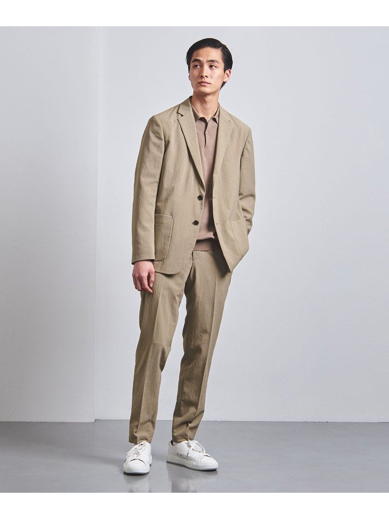 UNITED ARROWS リネンライク シングル2ボタン ジャケット COZY 