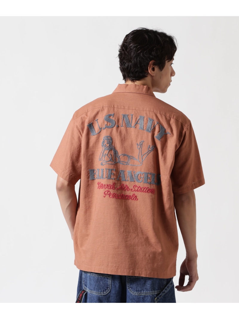 【SALE／30%OFF】AVIREX 《WEB&DEPOT限定》COTTON LINEN SHIRT \