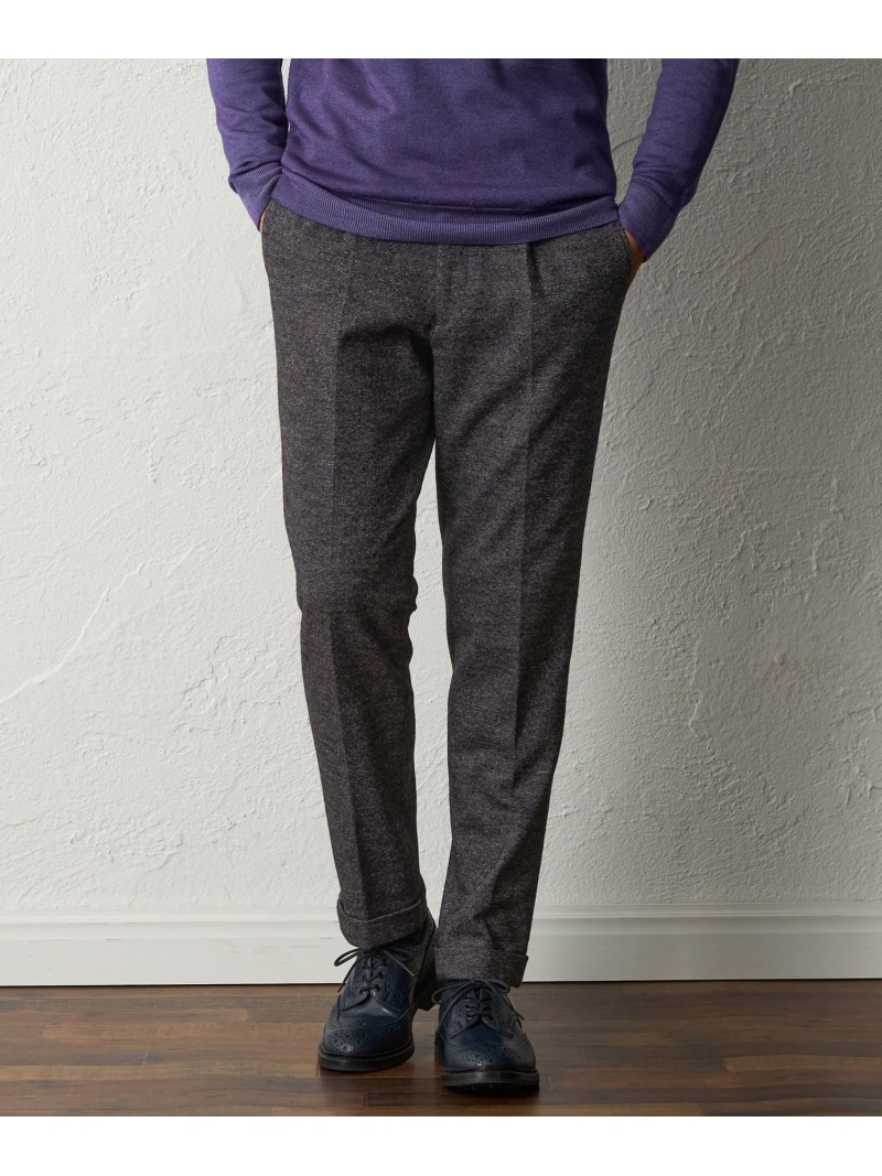 【SALE/23%OFF】BAKER STREET 【セットアップ対応可能】【Adjustable Fit】杢ジャージーパンツ ベイカー・ストリート パンツ スラックス・ドレスパンツ グレー ネイビー【RBA_E】【送料無料】| Fashion Men