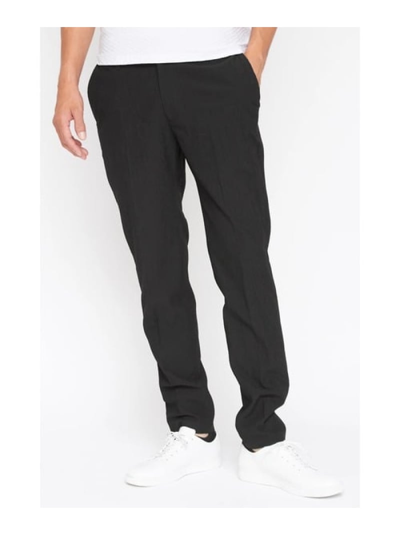 HIGH STREET HIGH STREET&there4;T/R サッカーイージーパンツ トルネードマート パンツ スラックス・ドレスパンツ ブラック ネイビー【送料無料】｜ Fashion Men