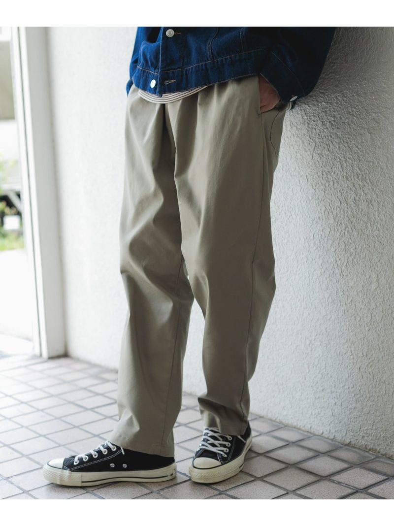 URBAN RESEARCH ITEMS ハイストレッチリラックスパンツ アーバンリサーチアイテムズ パンツ その他のパンツ ブルー カーキグリーン ベージュ ブラック【送料無料】