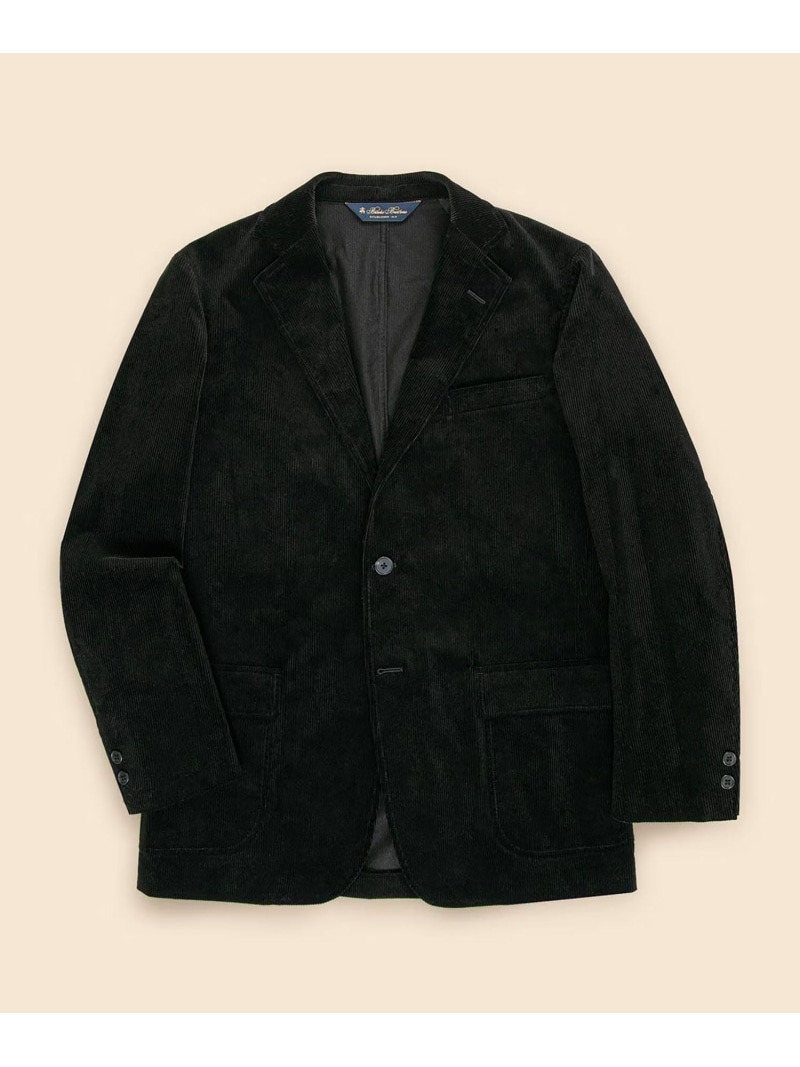 【SALE/20%OFF】BROOKS BROTHERS コットン コーデュロイ 段返り3釦コンフォートサックジャケット Traditional ブルックス ブラザーズ ジャケット・アウター テーラードジャケット・ブレザー ブラック【RBA_E】【送料無料】