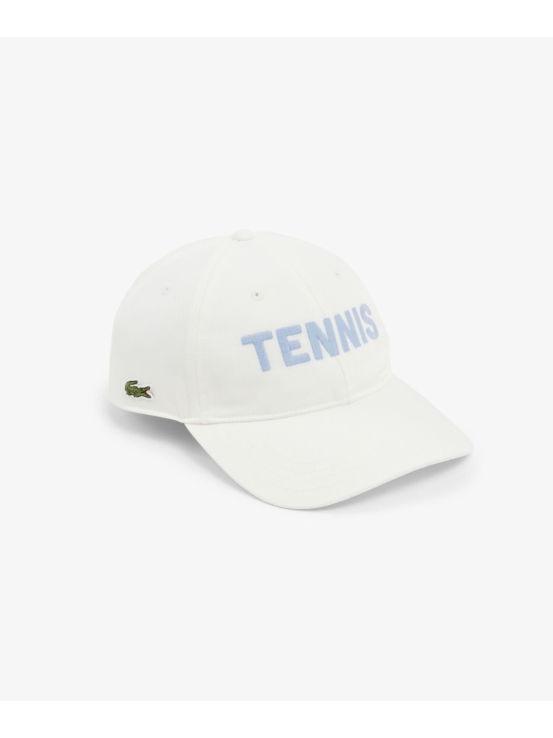LACOSTE テニスステッチキャップ ラコステ 帽子 キャップ ブラック ホワイト【送料無料】 7,524円
