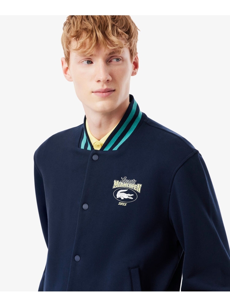 【SALE／40%OFF】LACOSTE 2025マイアミオープンスウェットジャケット ラコステ ジャケット・アウター ブルゾン・ジャンパー ネイビー【RBA_E】【送料無料】｜ Fashion Men