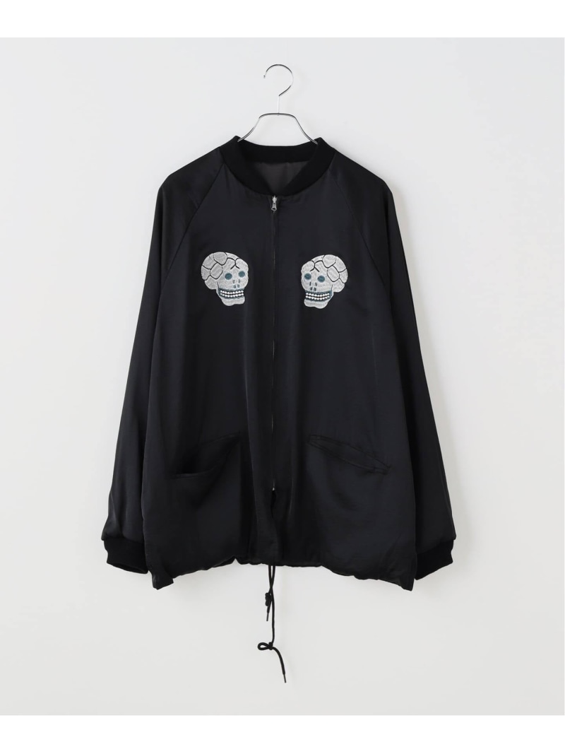 JOINT WORKS THRIFTY LOOK / スリフティ ルック Snake & Skull Souvenir Jack ジョイントワークス ジャケット・アウター ブルゾン・ジャンパー ブラック【送料無料】