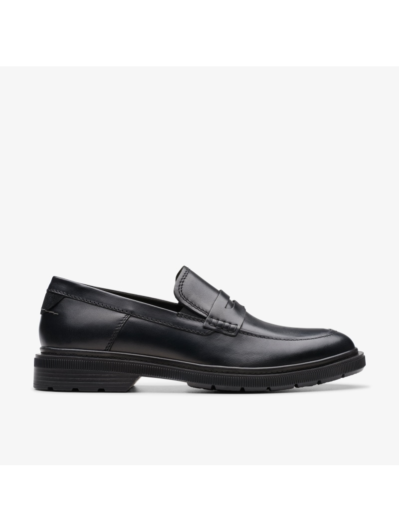 Clarks Burchill Penny クラークス シューズ・靴 ローファー ブラック【送料無料】
