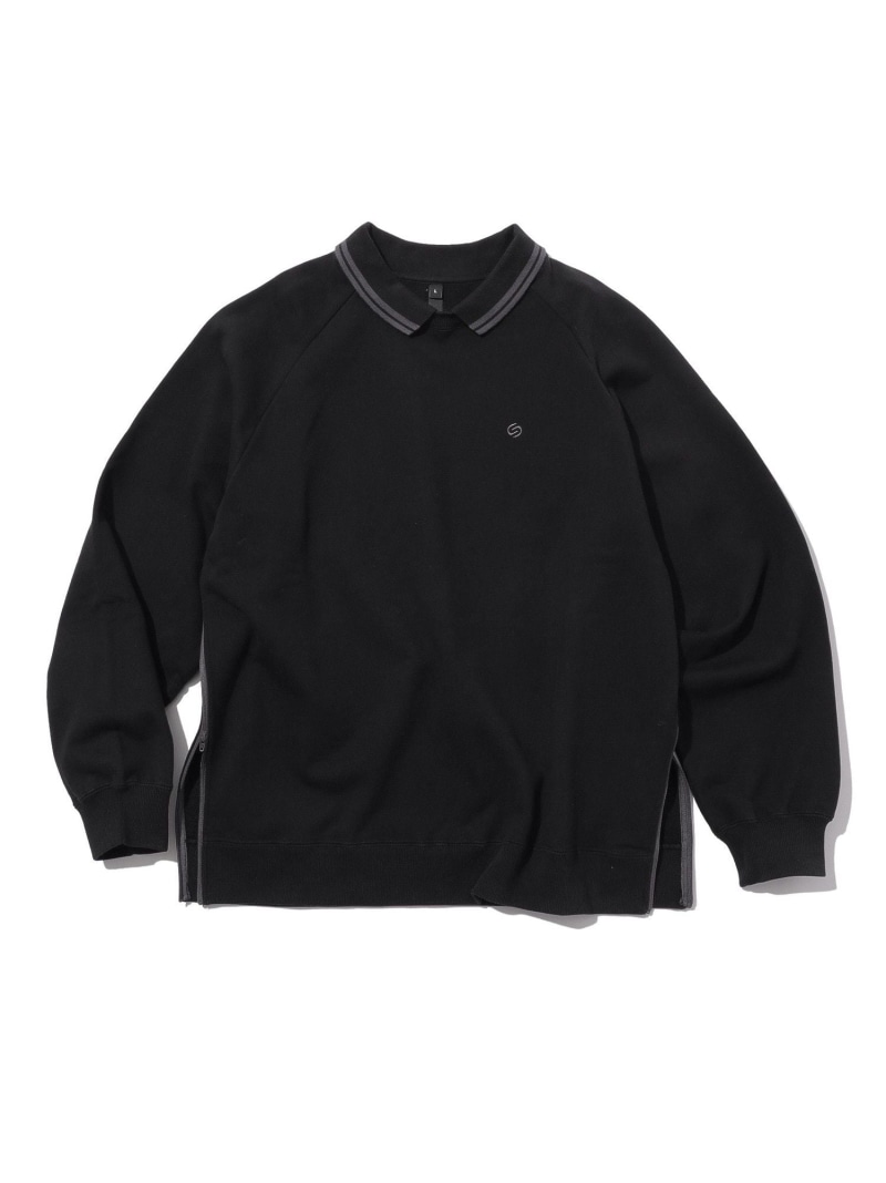 【SALE／40%OFF】SILAS TIP LINE COLLARED TOP サイラス トップス スウェット・トレーナー ブラック グレー【RBA_E】【送料無料】
