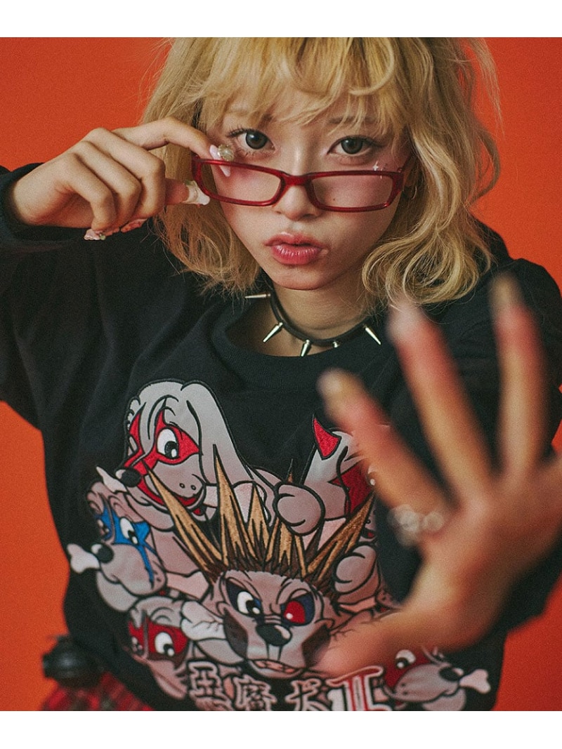 SB select GALFY 小暮ロンTee シルバーバレット トップス カットソー・Tシャツ ブラック【送料無料】