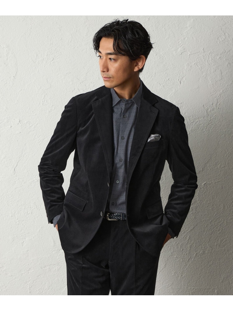 【SALE／50%OFF】BAKER STREET 【セットアップ対応可能】ポリエステルへリンボーンジャケット ベイカー・ストリート ジャケット・アウター テーラードジャケット・ブレザー グリーン ブラック【RBA_E】【送料無料】