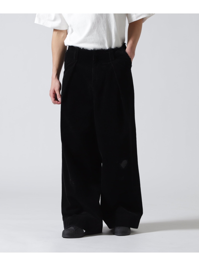 ROYAL FLASH GEN_DAI/ゲンダイ/CORDUROY PANTS ロイヤルフラッシュ パンツ その他のパンツ ブラック【送料無料】