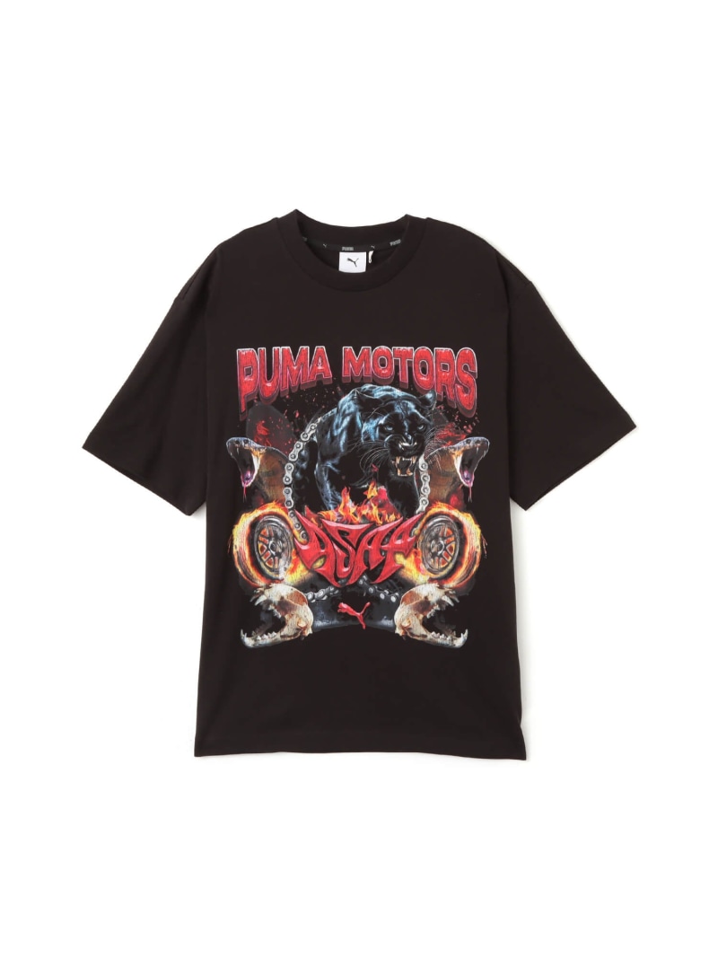 PUMA PUMA PUMA x A$AP ROCKY MOTORS TEE PUMA BLACK アトモス トップス カットソー・Tシャツ ブラック【送料無料】｜ Fashion Men