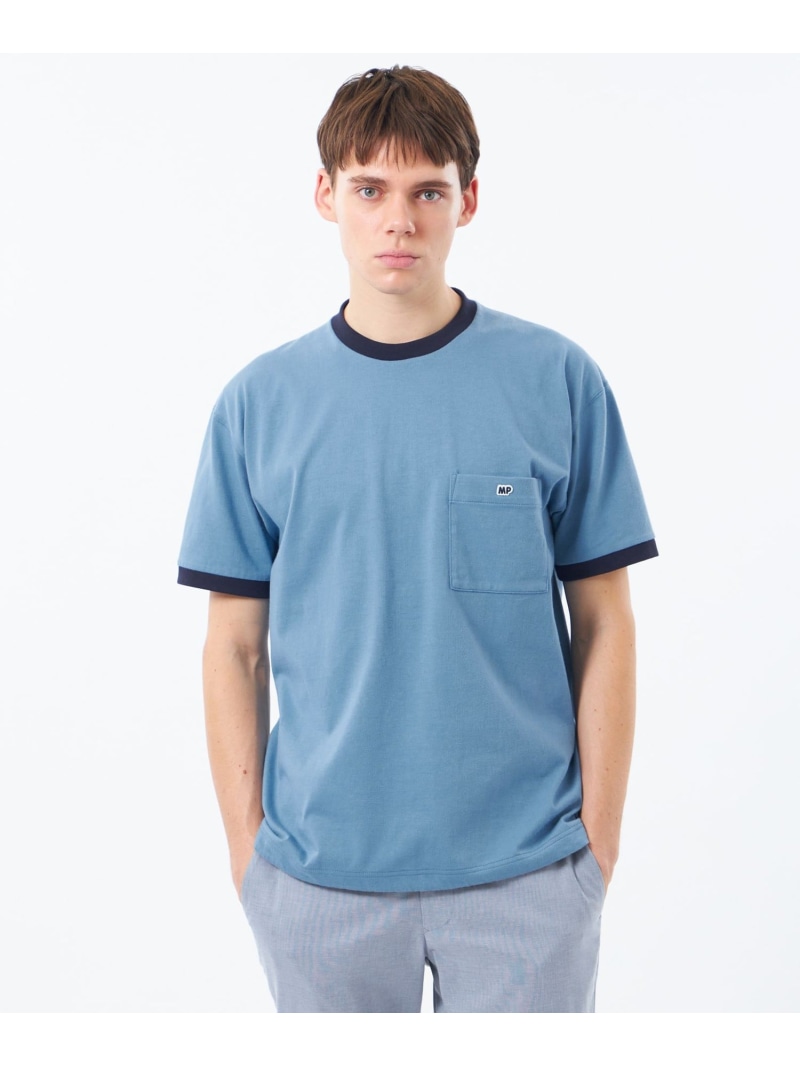MACKINTOSH PHILOSOPHY 【WEEKENDER】 スピンドルMPロゴリンガーT プレーティング天竺 マッキントッシュ フィロソフィー トップス カットソー・Tシャツ ネイビー ブルー【送料無料】