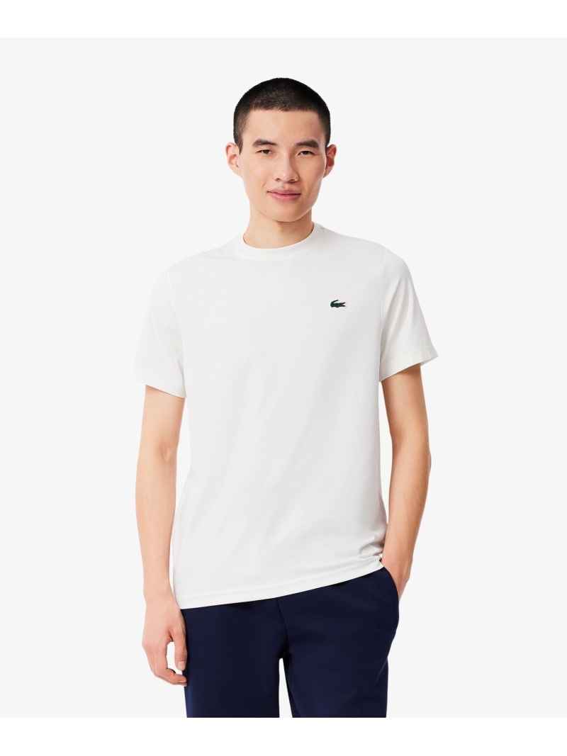 LACOSTE ウルトラドライワンポイントTシャツ ラコステ トップス カットソー・Tシャツ ブラック ネイビー ホワイト【送料無料】