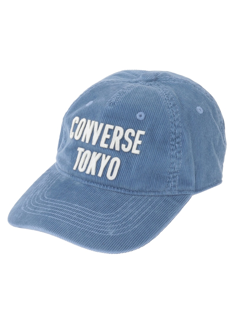 CONVERSE TOKYO CORDUROY FELT PATCH LOGO CAP コンバーストウキョウ 帽子 キャップ グレー ブルー ワインレッド【送料無料】
