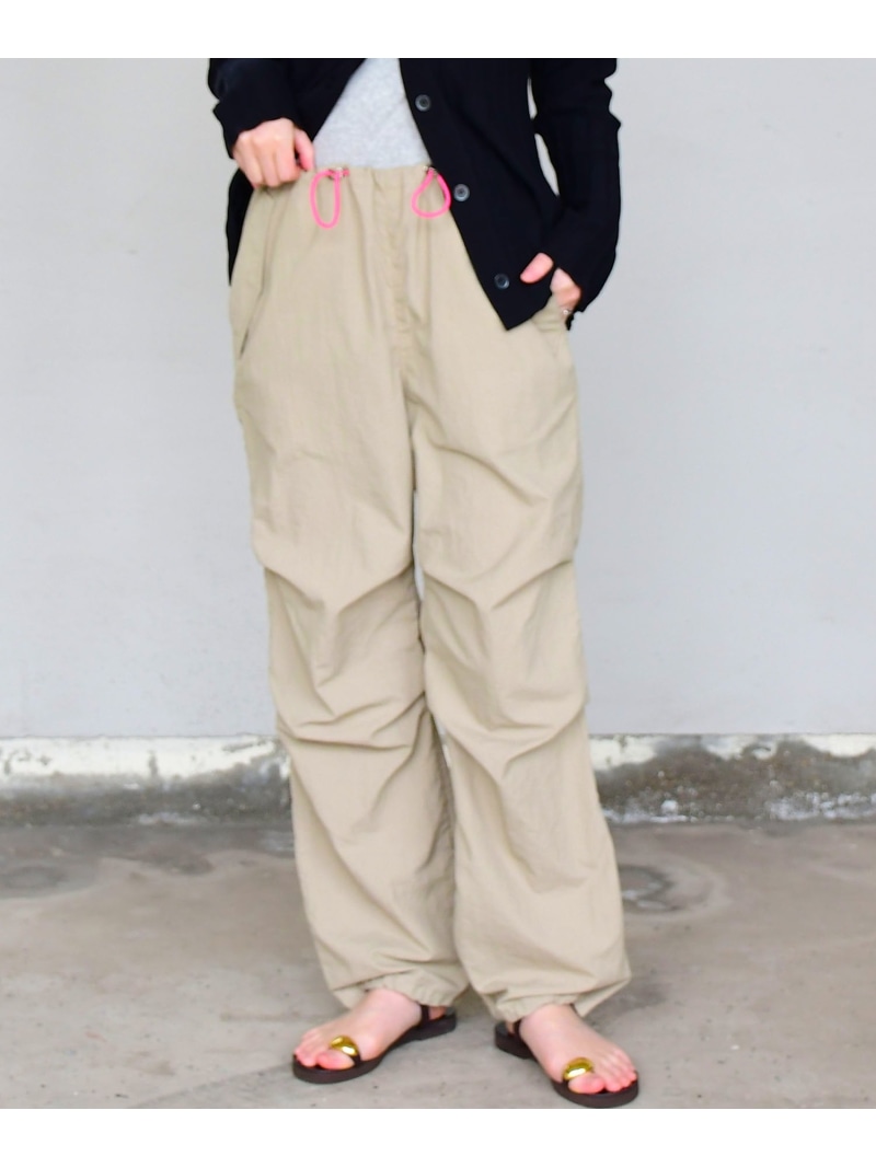 【SALE／40%OFF】Johnbull Private labo 【WAISTRICK BY JOHNBULL】ナイロンパラシュートパンツ ジョンブルプライベートラボ ズボン下 余分の物のズボン下 緑であること 黒いこと ベージュ【RBA_E】【貨物輸送無料】