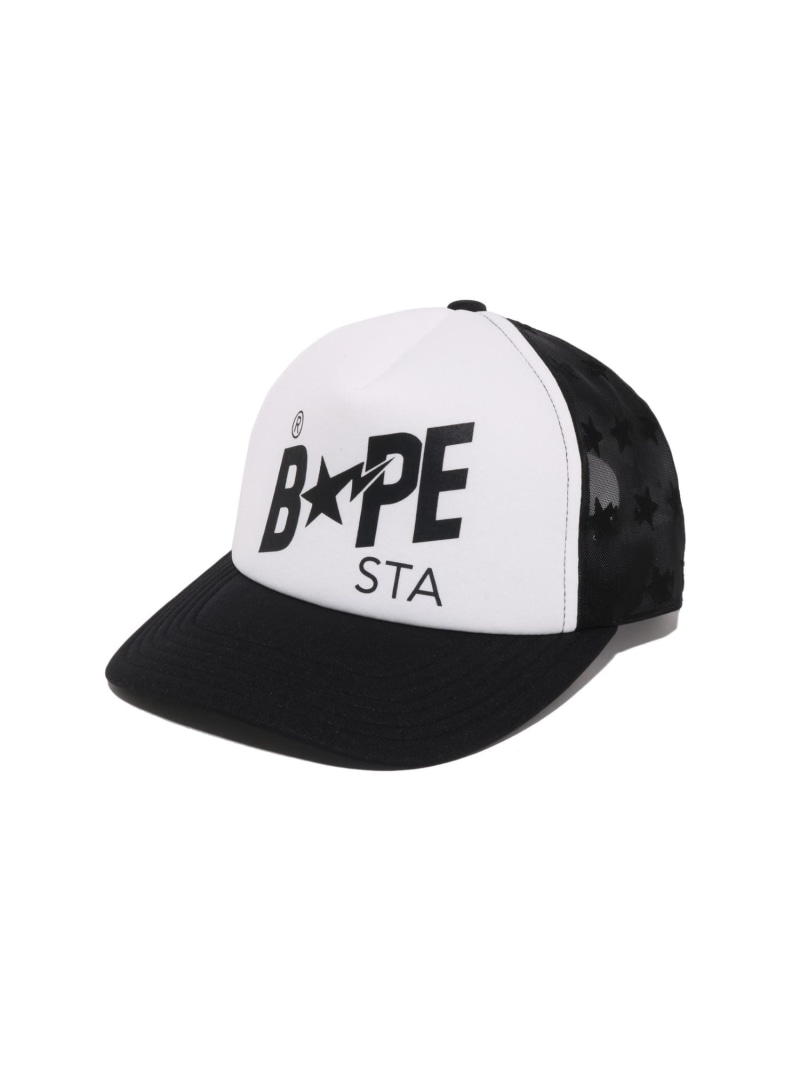 A BATHING APE BAPE STA MESH CAP ア ベイシング エイプ 帽子 キャップ ネイビー ブラック【送料無料】