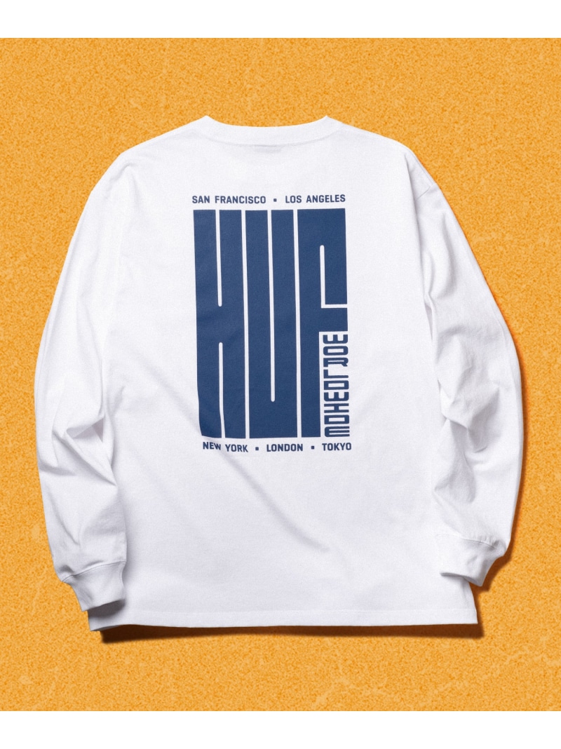 関税込み♪【HUF】Big Block ストライプ ロゴ★Boxy Tシャツ 関税込み♪【HUF】Big Block ストライプ ロゴ☆Boxy Tシャツ