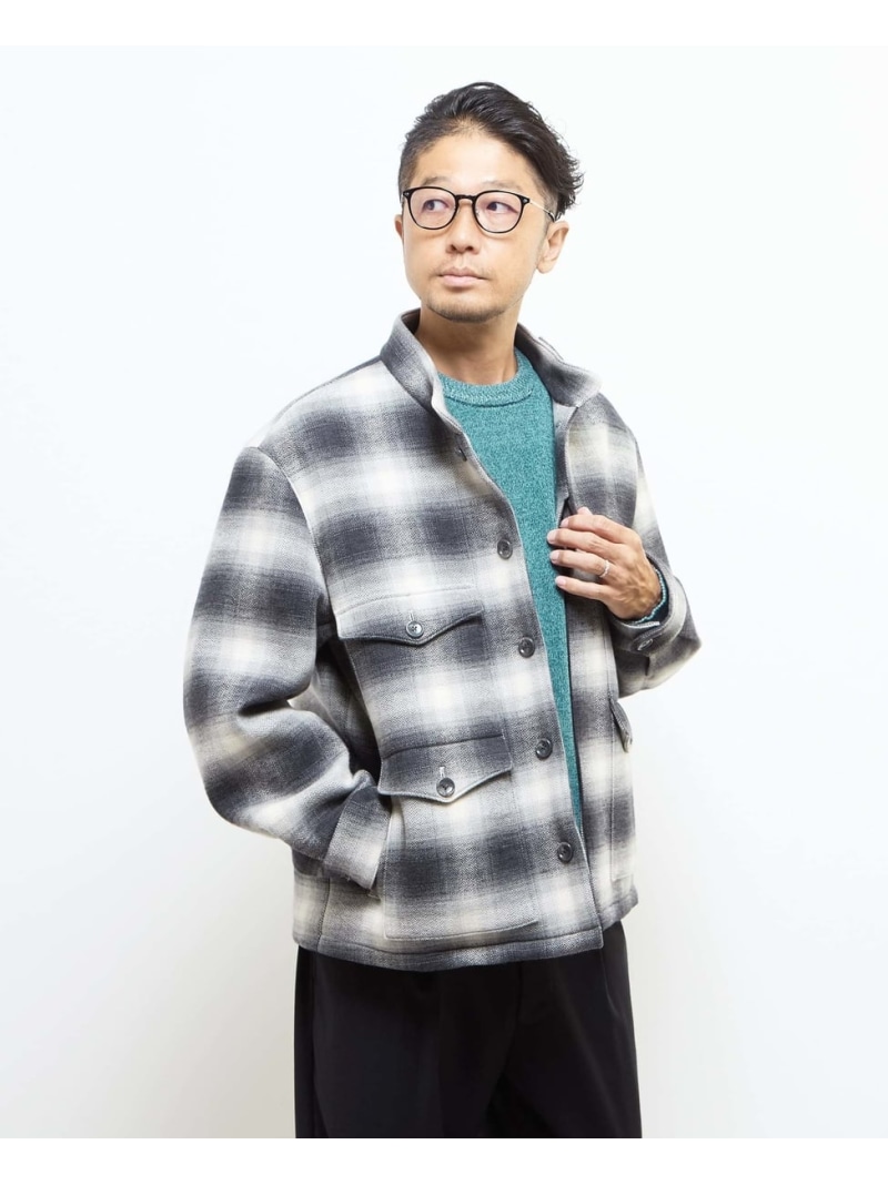 【SALE／50%OFF】MEN'S MELROSE ウレタンボンディングクルーザージャケット ｜ 防風 メンズメルローズ ジャケット・アウター ブルゾン・ジャンパー ネイビー グレー【RBA_E】【送料無料】