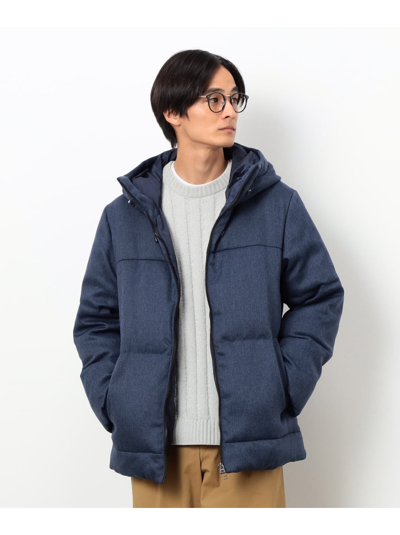 【SALE／46%OFF】COMME CA ISM ダイヤカットドビー 落ち込む ボンネット 上衣 コムサイズム ジャケット・アウター ダウンジャケット・ダウンベスト 米国海軍 黒いこと【RBA_E】【貨物輸送無料】
