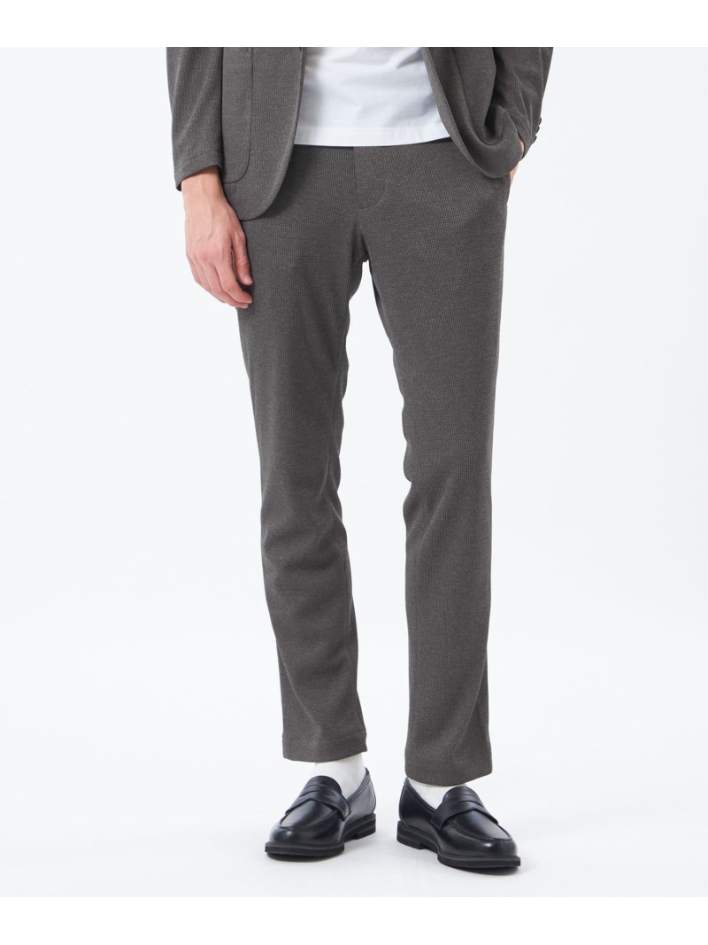 MACKINTOSH PHILOSOPHY テーラードジャーシー パンツ ミニワッフル マッキントッシュ フィロソフィー パンツ スラックス・ドレスパンツ グレー ネイビー【送料無料】