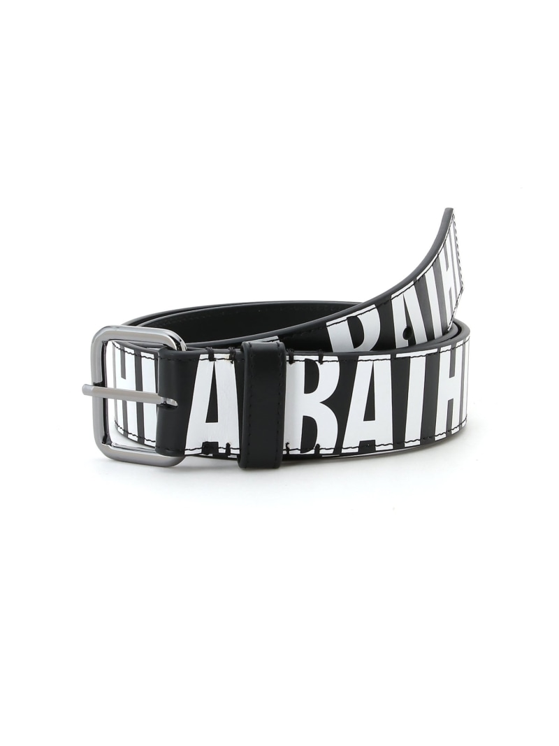 【中古】A BATHING APEシルバー本革ベルト80～96cm長 日本製 9024i230026-1.jpg