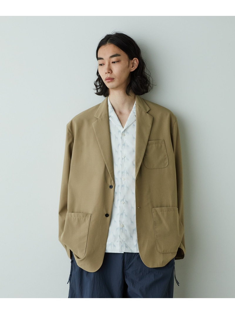 【SALE／40%OFF】NANO universe 「HOTEL PALACE」オテルパラス 2つボタンアスレチックテックジャケット ナノユニバース ジャケット・アウター その他のジャケット・アウター ブラック ベージュ【RBA_E】【送料無料】｜ Fashion Men 8,554円