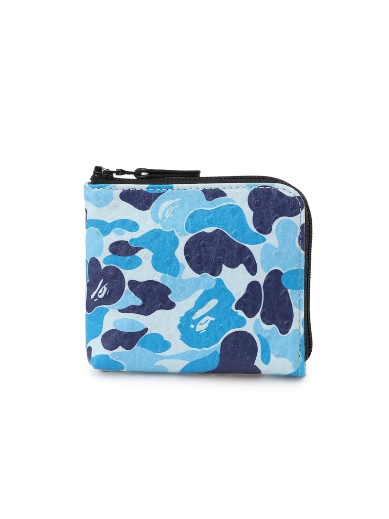 BAPE 型押しレザー ABCカモ ケース☆新品・未使用 A BATHING APEからABCカモを牛革に型押しで仕上げたウォレット