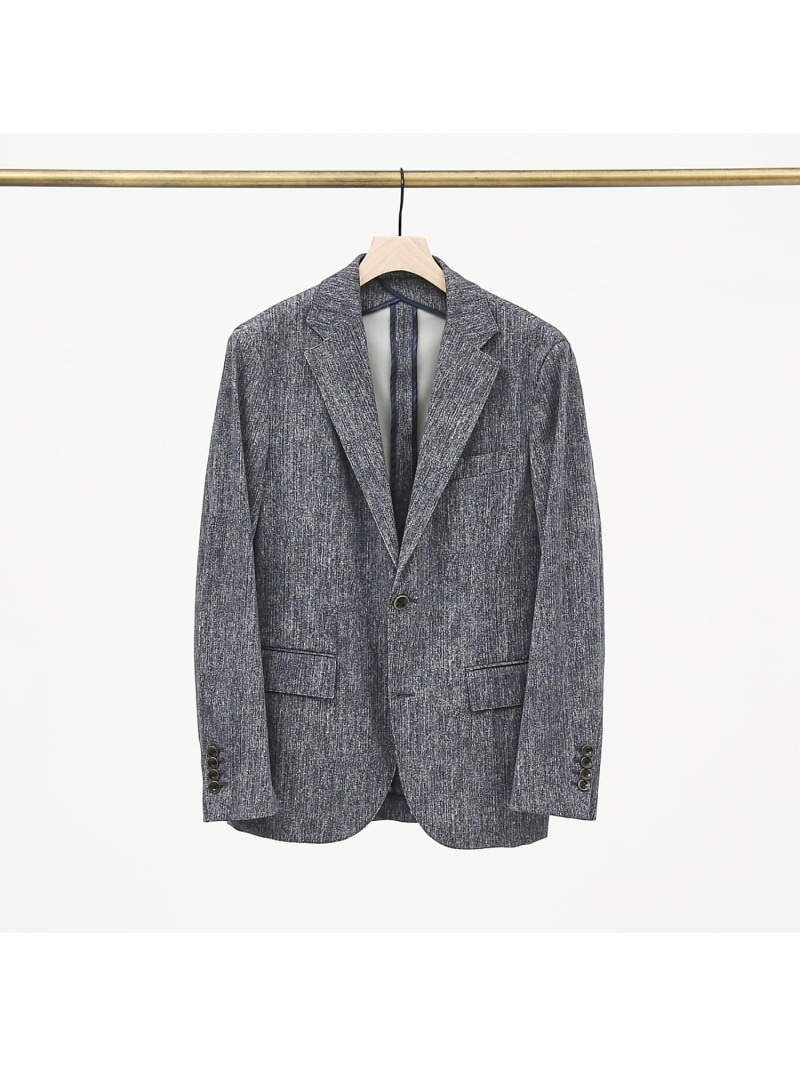 【SALE／50%OFF】DESIGNWORKS 【セットアップ対応】ジャージプリント ジャケット デザインワークス ジャケット・アウター テーラードジャケット・ブレザー ネイビー ベージュ【RBA_E】【送料無料】 28,875円