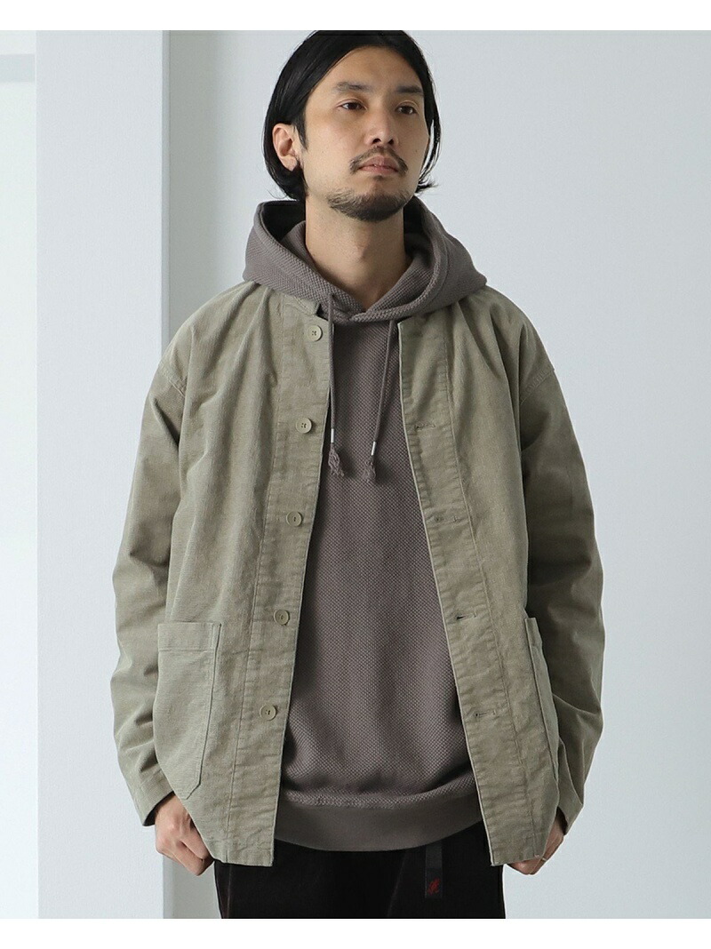 21春夏新作 Lights Sale 50 Off Beams Beams グレー Rba E 送料無料 カバーオール コート ジャケット ビームスライツ ジャケット ワーク スクエアコード Lights Br9519 Www Gomelavto By