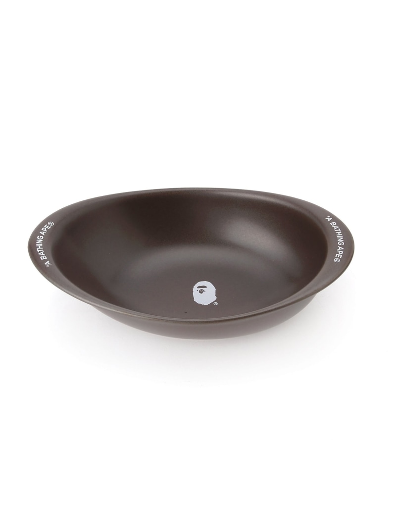 A BATHING APE HASAMIYAKI OVAL PLATE ア ベイシング エイプ 食器・調理器具・キッチン用品 食器・皿 ネイビー ブラウン【送料無料】