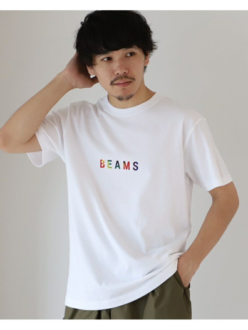 楽天市場 Beams Men Beams ロゴ Tシャツ ss ビームス メン カットソー Tシャツ ブラック 送料無料 Rakuten Fashion Men