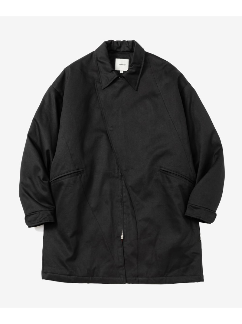 rehacer rehacer/(M)Slant Twill Mods Coat レアセル ジャケット・アウター モッズコート カーキグリーン ブラック【送料無料】