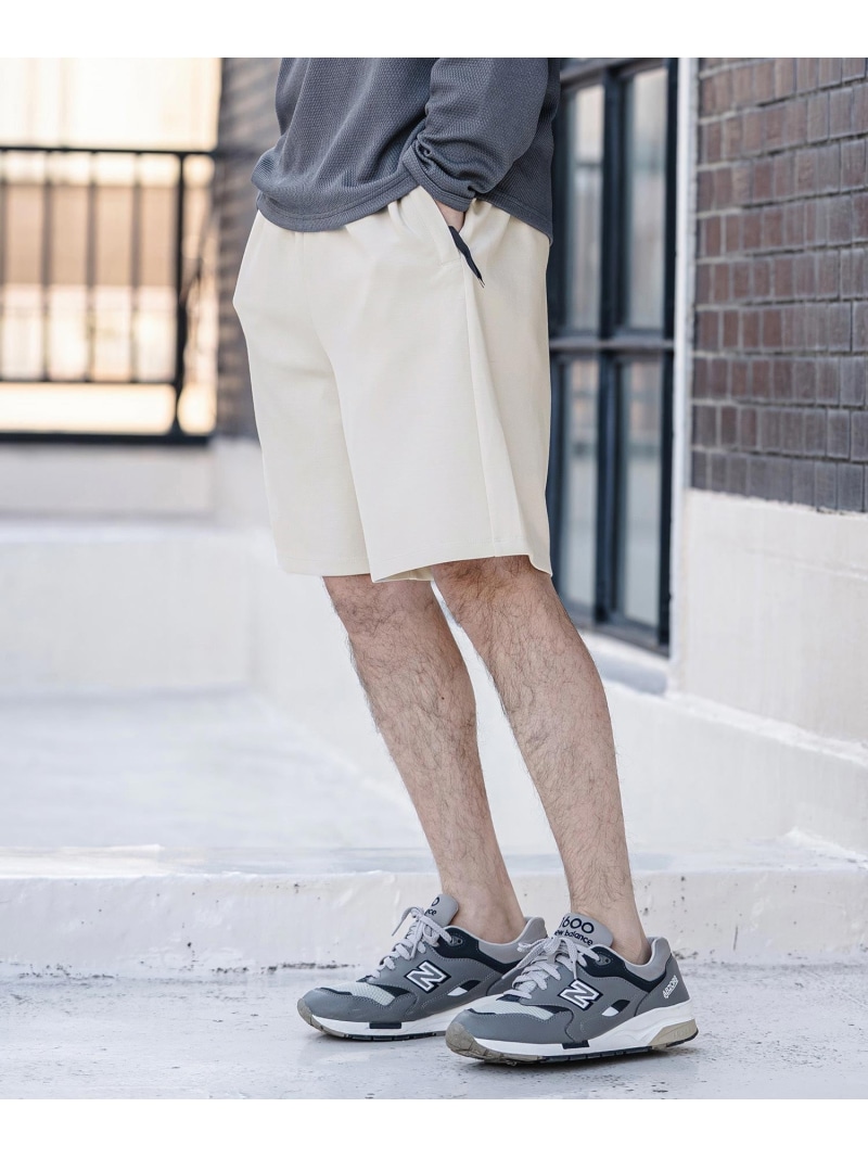 CAMBIO mp14527-Lyocell Blend Lightweight Cardboard Knit Short Pants ショート カンビオ パンツ その他のパンツ ブラック ブルー グレー【送料無料】｜ Fashion Men