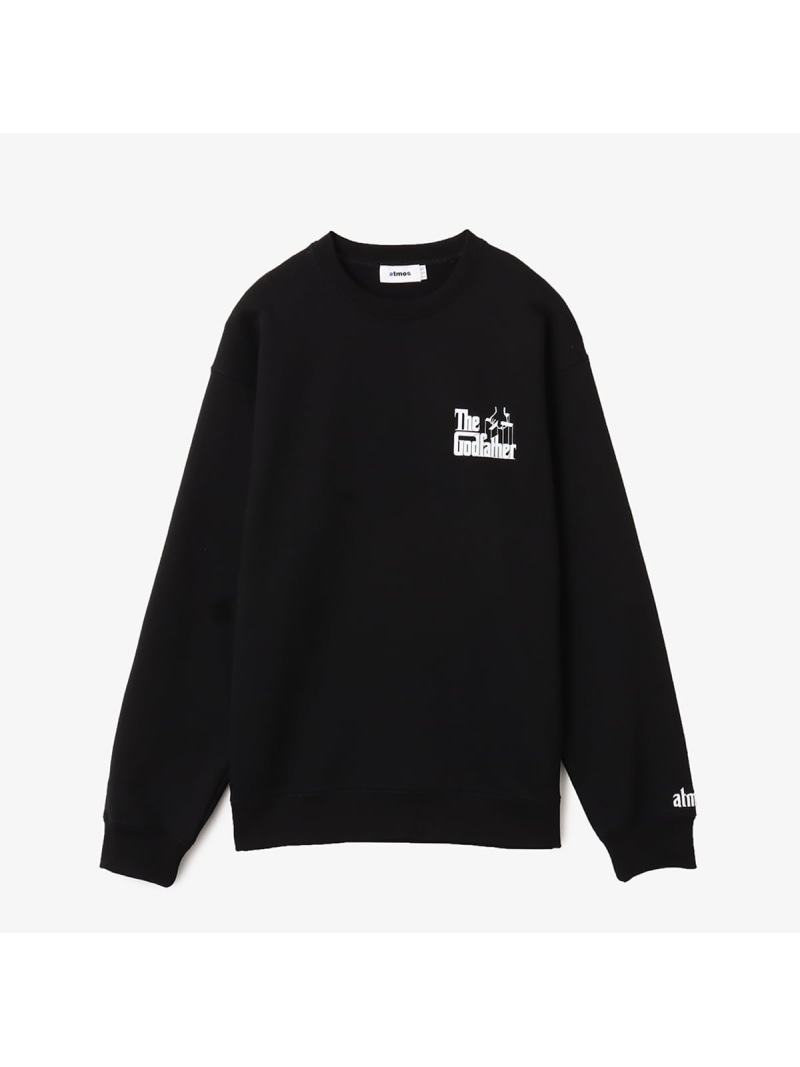 atmos THE GODFATHER x atmos Sweatshirt BLACK アトモス トップス スウェット・トレーナー 黒いこと【貨物輸送無料】