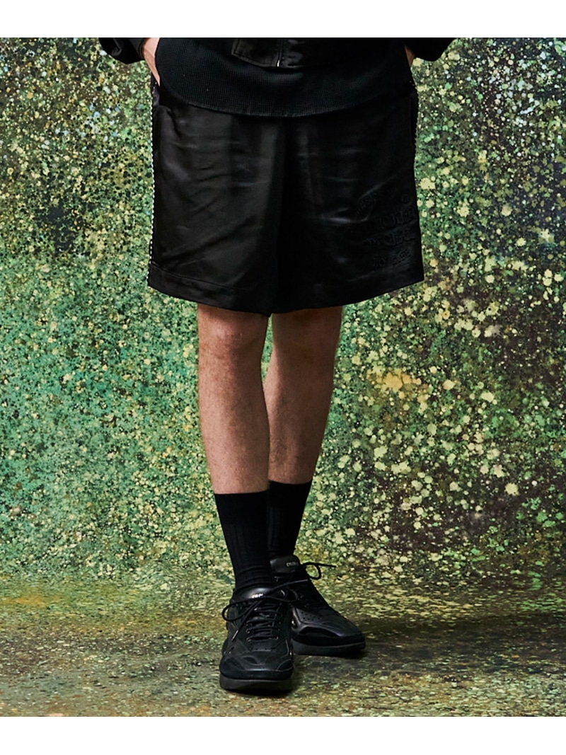 【SALE／40%OFF】MSML SATIN SHORTS 苑地 ズボン下 余分の物のズボン下 青色 黒いこと【RBA_E】【貨物輸送無料】