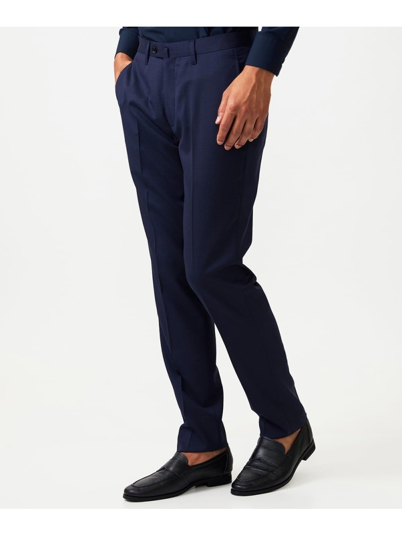 【SALE／10%OFF】MICHEL KLEIN HOMME 【セットアップ】スラックスパンツ ミッシェルクランオム パンツ その他のパンツ ネイビー【RBA_E】【送料無料】