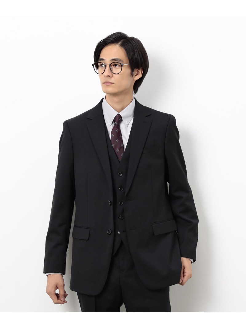【SALE／10%OFF】COMME CA ISM 【セットアップ対応】ポリエステル ウール ギャバ ジャケット コムサイズム スーツ・フォーマル スーツジャケット ブラック ネイビー【RBA_E】【送料無料】｜ Fashion Men 13,187円