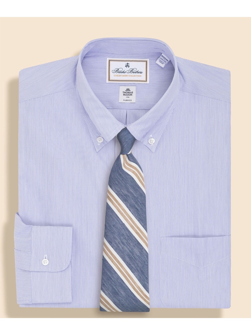 BROOKS BROTHERS ラグジュアリー コットンポプリン ドレスシャツ Regular Fit ブルックス ブラザーズ トップス シャツ・ブラウス イエロー ブルー オレンジ【送料無料】