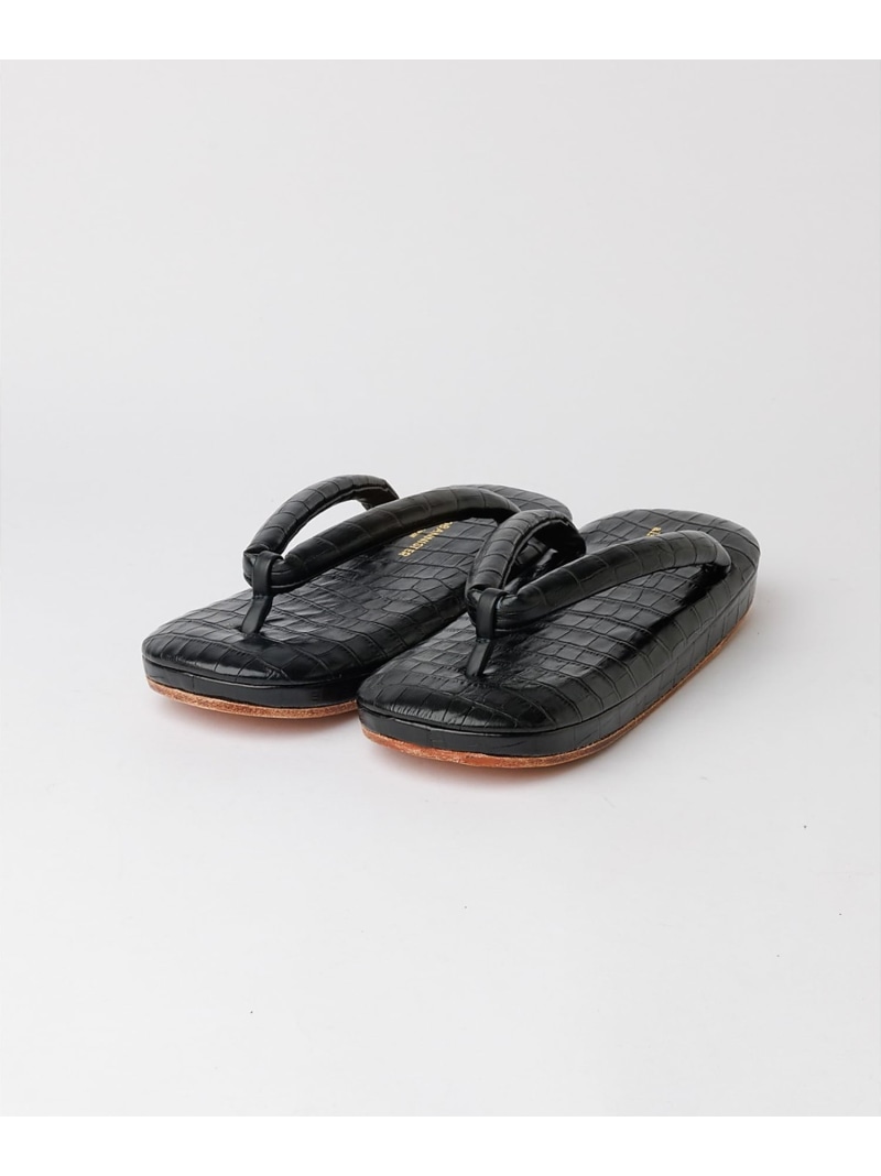 alfredoBANNISTER 【MADE IN JAPAN】雪駄サンダル アルフレッド・バニスター シューズ・靴 サンダル 黒いこと【貨物輸送無料】