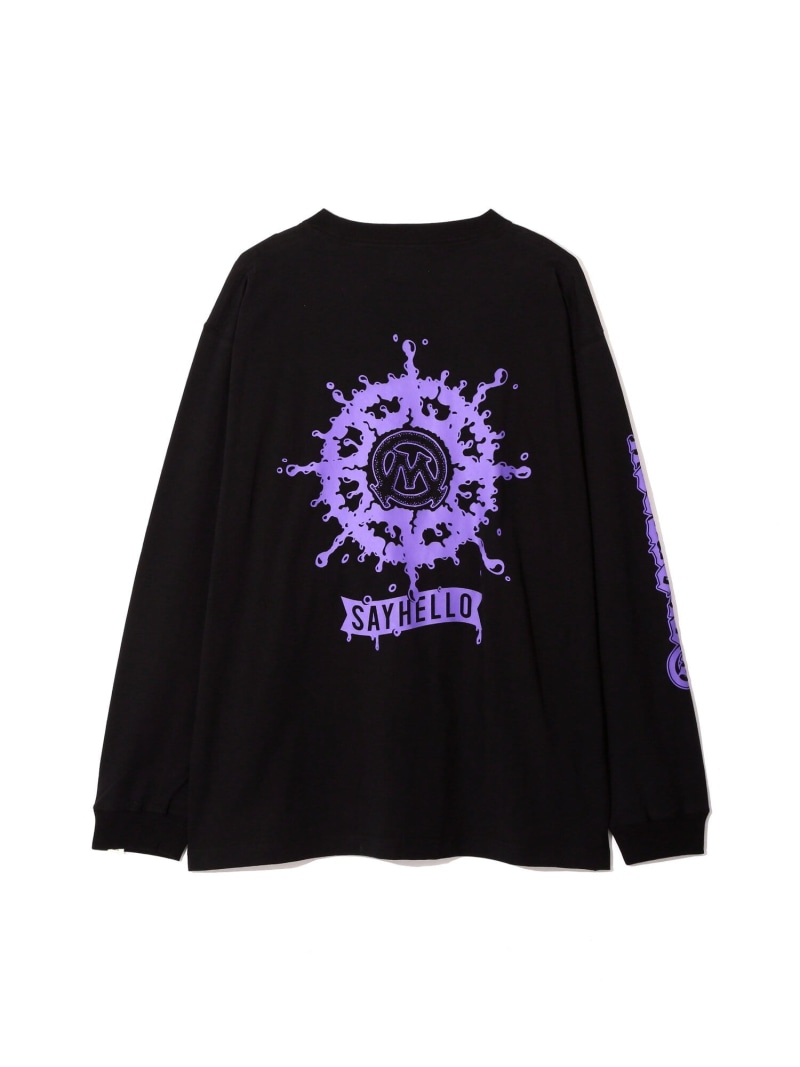 MANASTASH MANASTASH/マナスタッシュ/SAYHELLO L/S TEE マナスタッシュ トップス カットソー・Tシャツ ブラック ホワイト【送料無料】