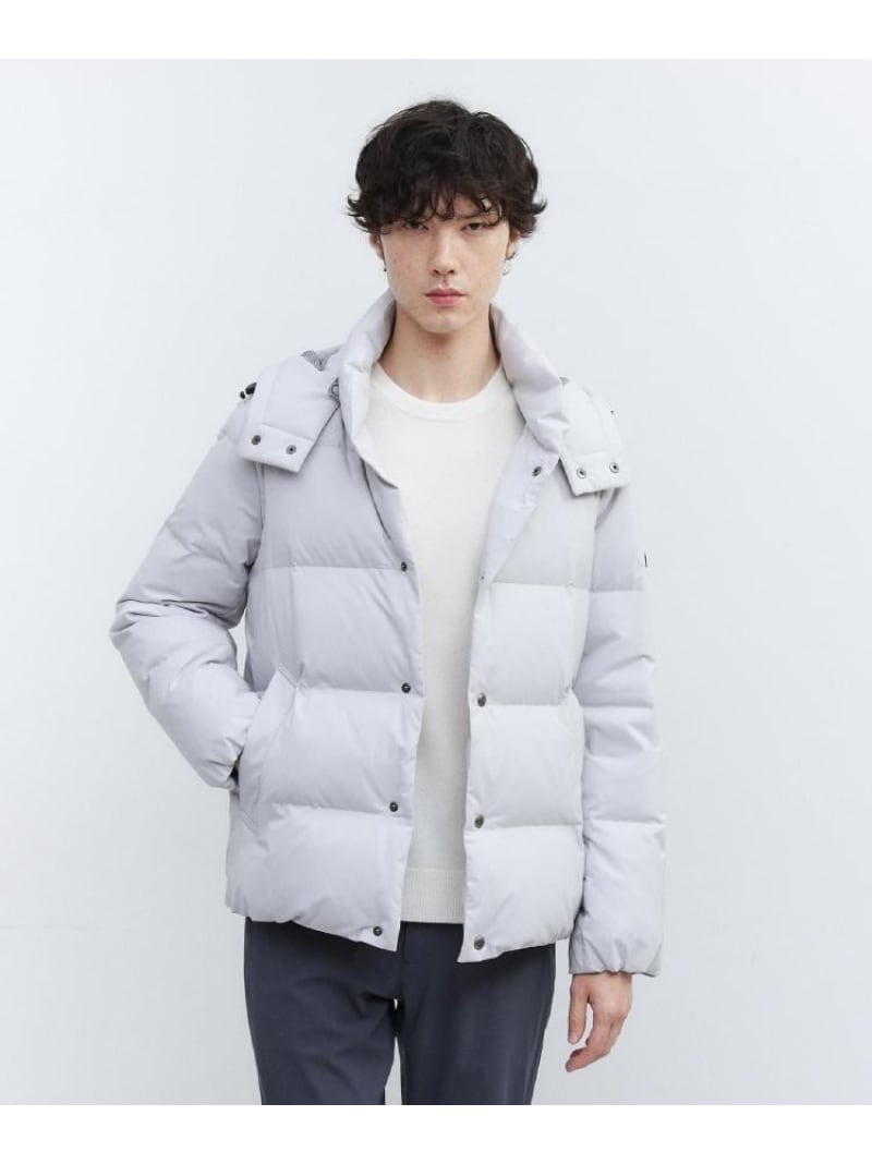 【SALE／30%OFF】TAKEO KIKUCHI 【袖取り外し可】デタッチャブル ダウンブルゾン タケオキクチ ジャケット・アウター ダウンジャケット・ダウンベスト ブラック グレー【RBA_E】【送料無料】