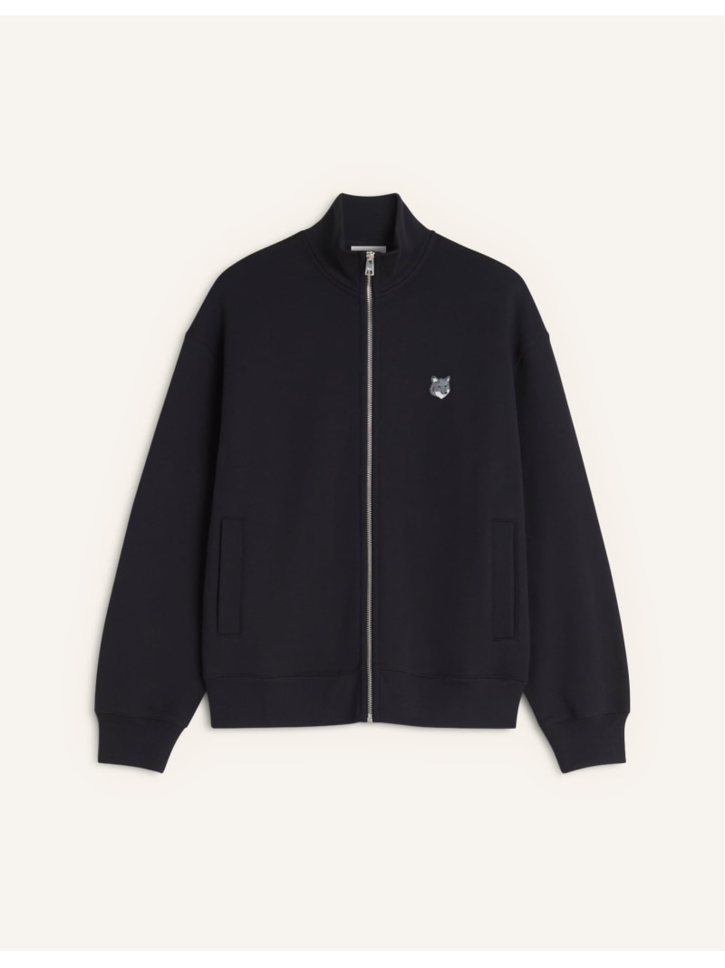 Maison Kitsune Maison Kitsune/(M)FOX HEAD ZIPPED COMFORT SWEATSHIRT 棲み家 狐狸 トップス スウェット・トレーナー 米国海軍 黒いこと【貨物輸送無料】