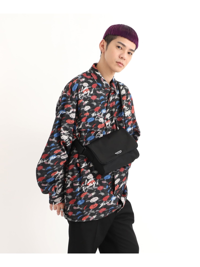 Manhattan Portage Whitehall Shoulder Matte Twill マンハッタンポーテージ バッグ ショルダーバッグ ブラック【送料無料】