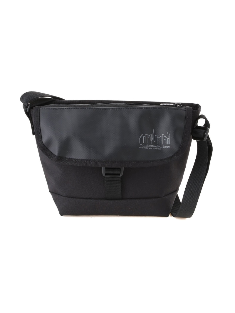 Manhattan Portage Manhattan Portage/(U)Pacific Nylon Messenger Bag Flap Zipper Pocket W/ Divide マンハッタンポーテージ バッグ メッセンジャーバッグ ブラック【送料無料】