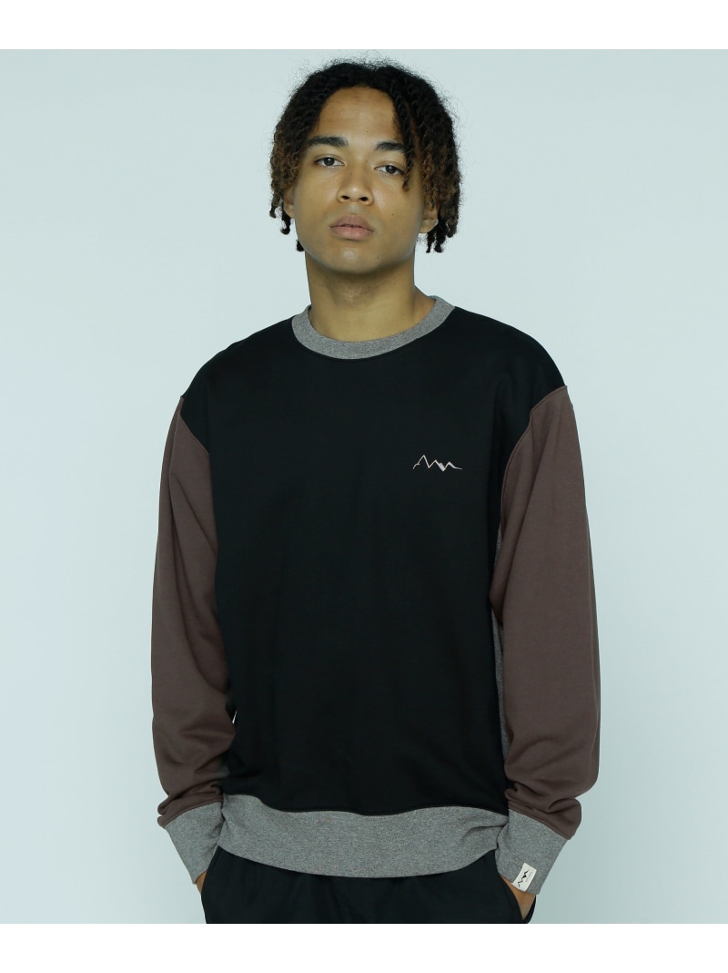 【SALE／30%OFF】MANASTASH MANASTASH/マナスタッシュ/CRAZY COLOR CREWNECK SWEAT マナスタッシュ トップス スウェット・トレーナー ブルー ブラック ブラウン【RBA_E】【送料無料】 8,085円